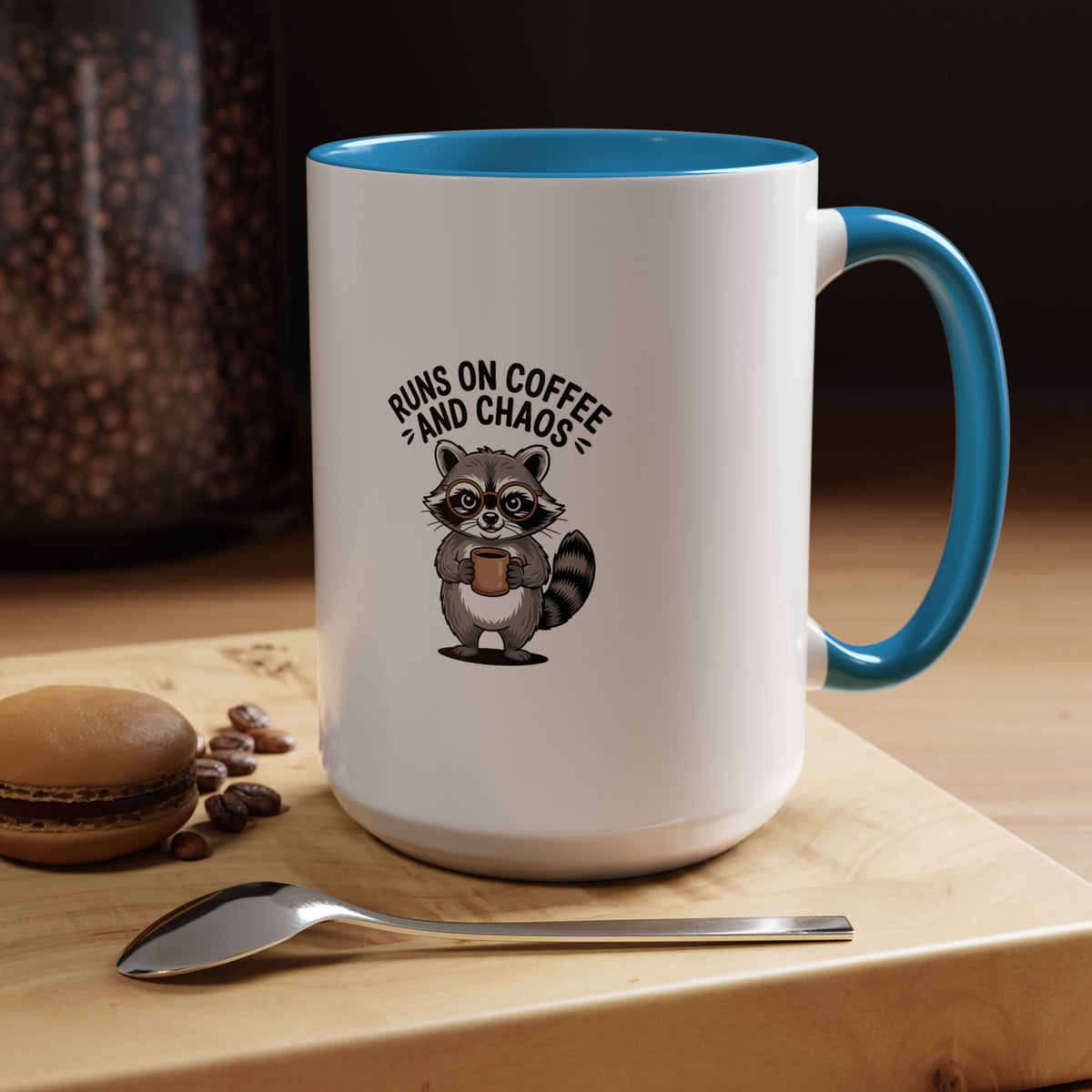 Nurse Raccoon Energy Mug, Runs On Coffee And Chaos Mug, Funny Nurse Gift, Cute Raccoon Coffee Cup, Nurse Appreciation Gift