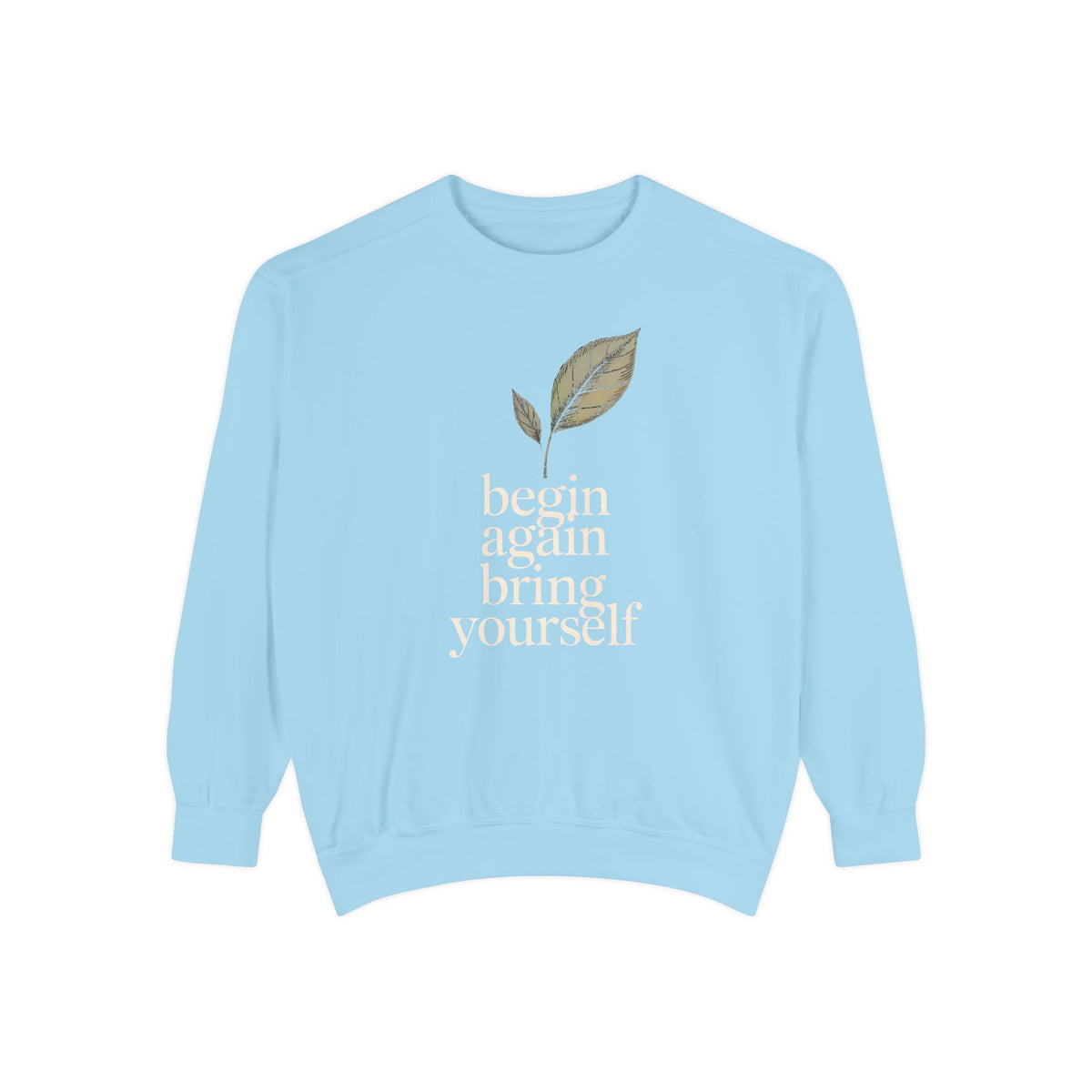 New Job Sweatshirt, Begin Again Crewneck, New Chapter Gift, Faith Based Gift, Positive Message Sweatshirt, Inspirational New Job Gift