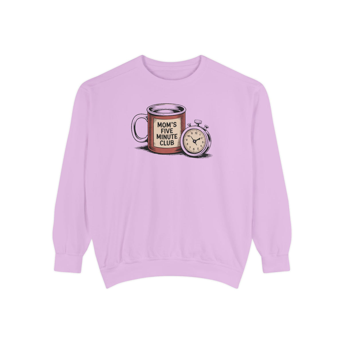 Mom's Five Minute Club Sweatshirt, Funny Coffee Lover Gift For Mom, Mothers Day Gift, Coffee Break Crewneck, Gift For Busy Mom, Mom Coffee…