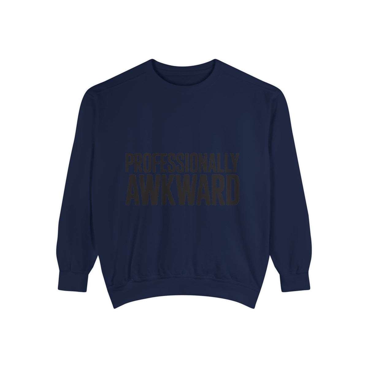 Professionally Awkward Sweatshirt, Funny Embroidered Crewneck, Sarcastic Office Gift, Introvert Humor Pullover, Coworker Gift