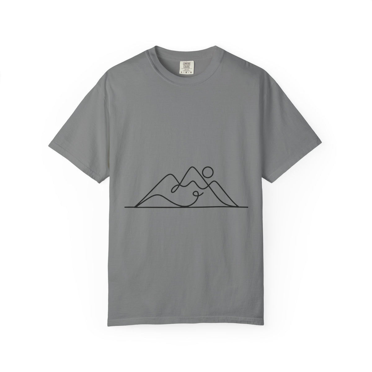 Line Art Mountain Range T-Shirt