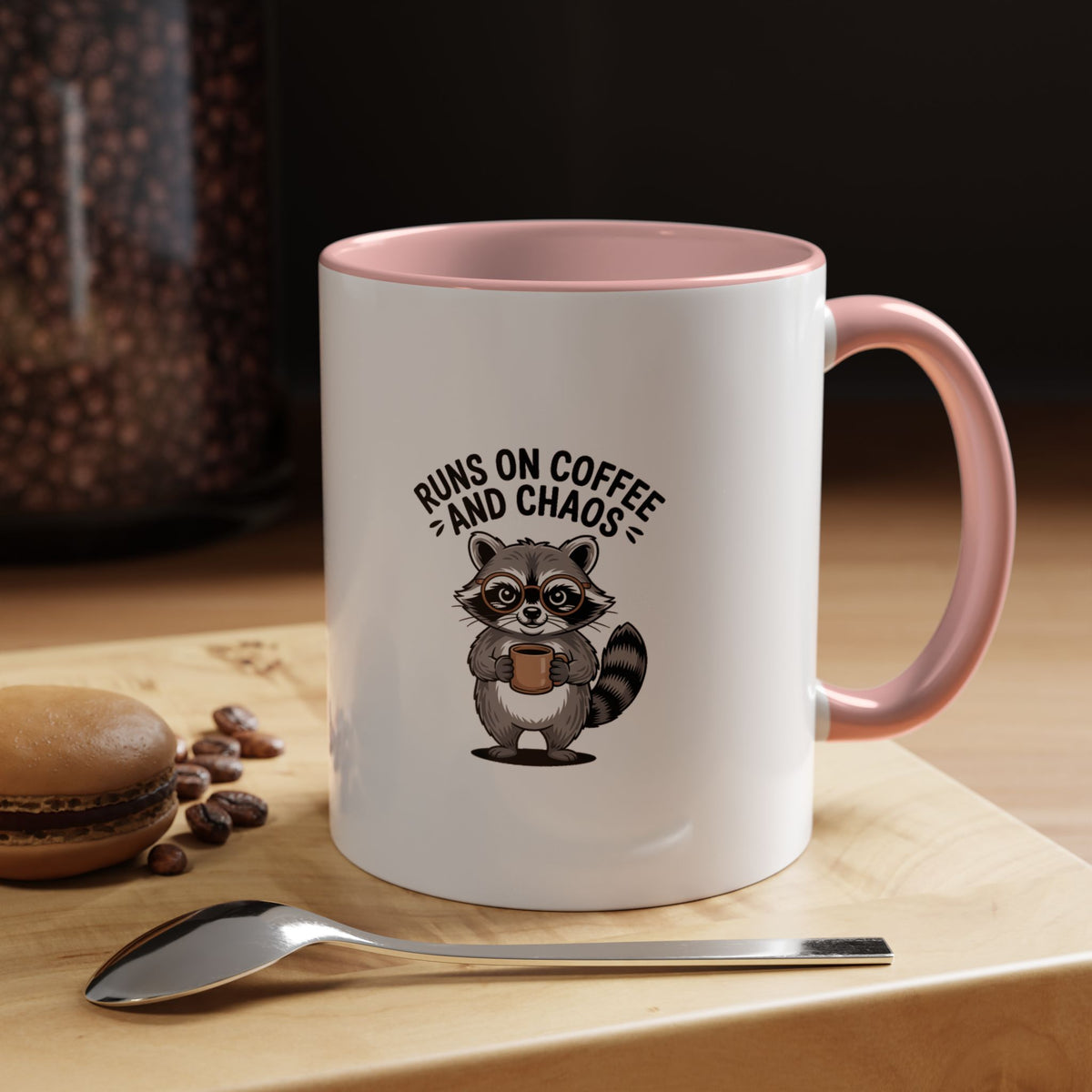 Nurse Raccoon Energy Mug, Runs On Coffee And Chaos Mug, Funny Nurse Gift, Cute Raccoon Coffee Cup, Nurse Appreciation Gift