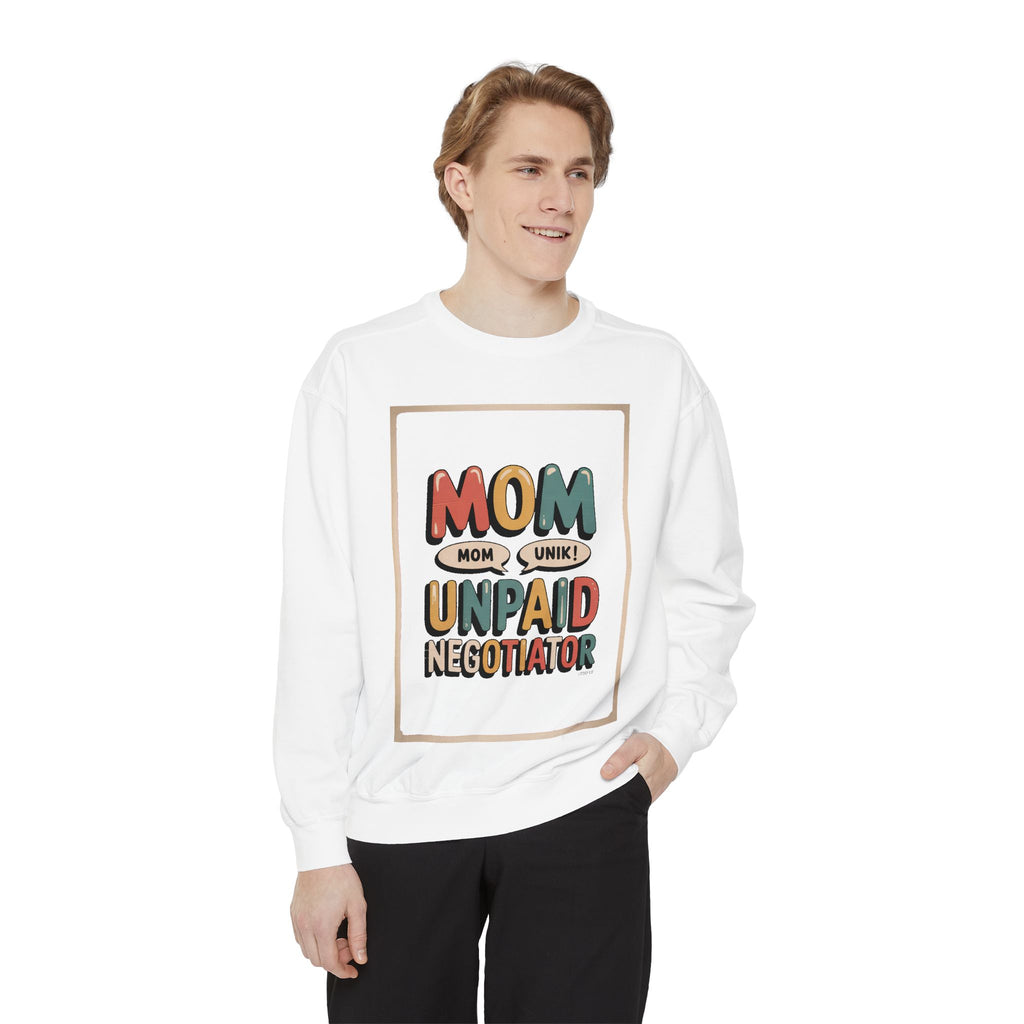 Mom Sweatshirt, Unpaid Negotiator Crewneck, Funny Mom Sarcasm Gift, Retro Mom Life Sweatshirt, Sarcastic Mom Gift, Mother's Day Tee