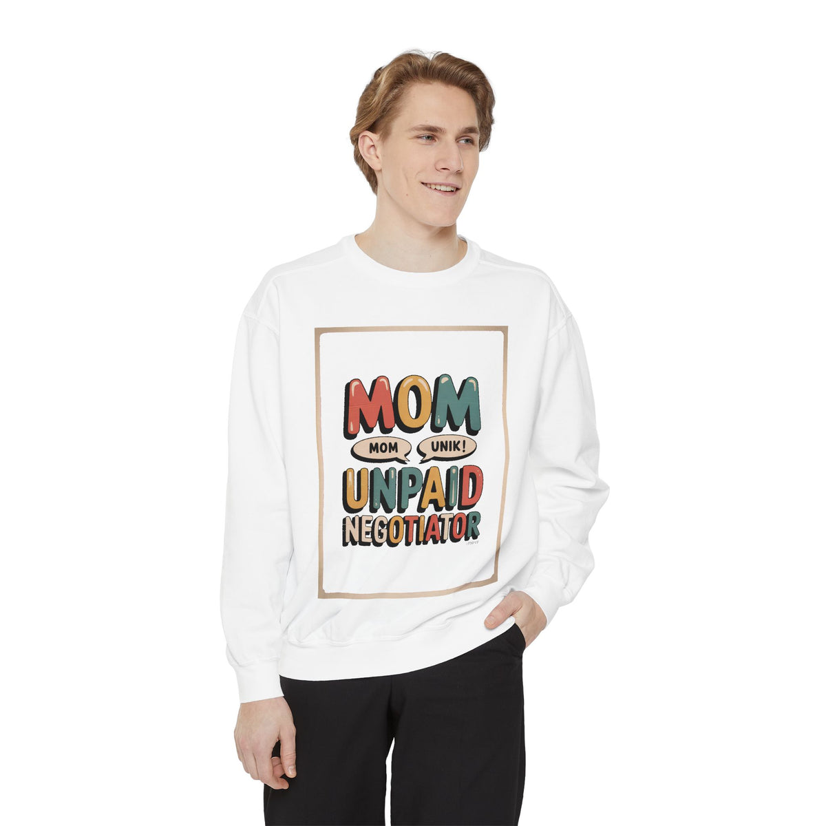 Mom Sweatshirt, Unpaid Negotiator Crewneck, Funny Mom Sarcasm Gift, Retro Mom Life Sweatshirt, Sarcastic Mom Gift, Mother's Day Tee