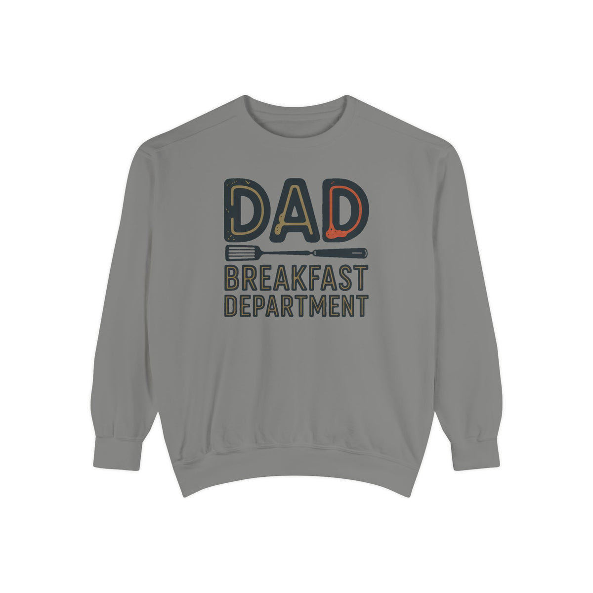 Dad Sweatshirt, Breakfast Department, Father's Day Gift For Dad Who Cooks, Funny Cooking Dad Crewneck, Retro Grilling Dad Gift