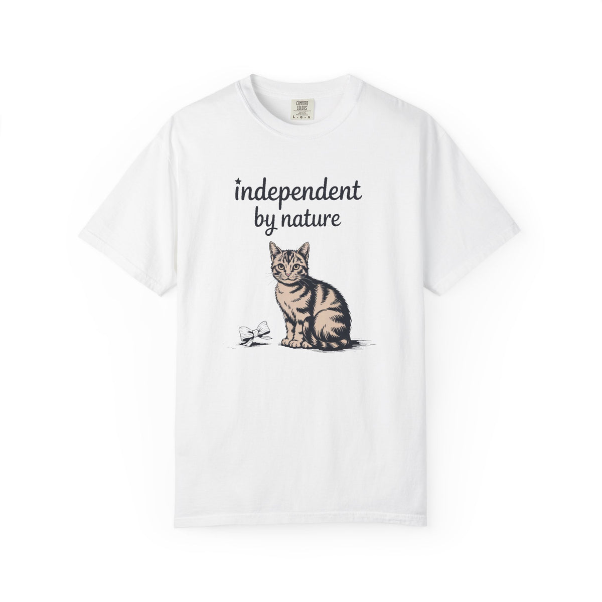 Cat Owner Shirt, Independent By Nature Tee, Fourth Of July Cat Lover Gift, Funny Patriotic Cat Shirt, 4th Of July Gift For Cat Mom Or Dad