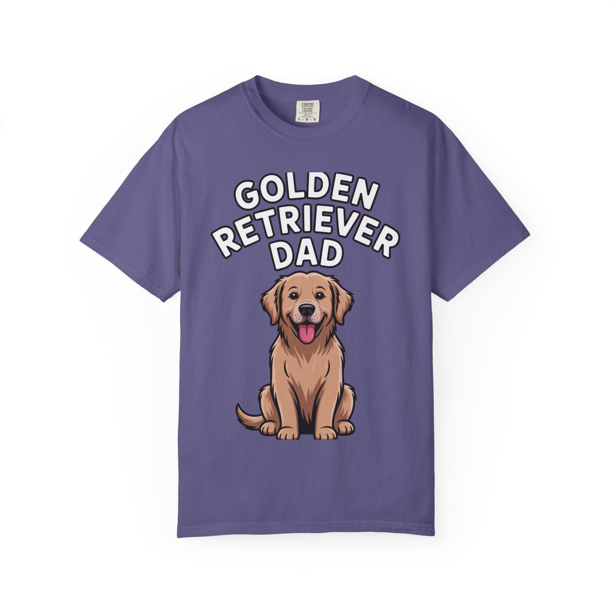 Golden Retriever Dad Shirt, Funny Dog Dad T-Shirt, Golden Retriever Owner Gift, Cute Cartoon Dog Tee, Dog Lover Shirt for Men