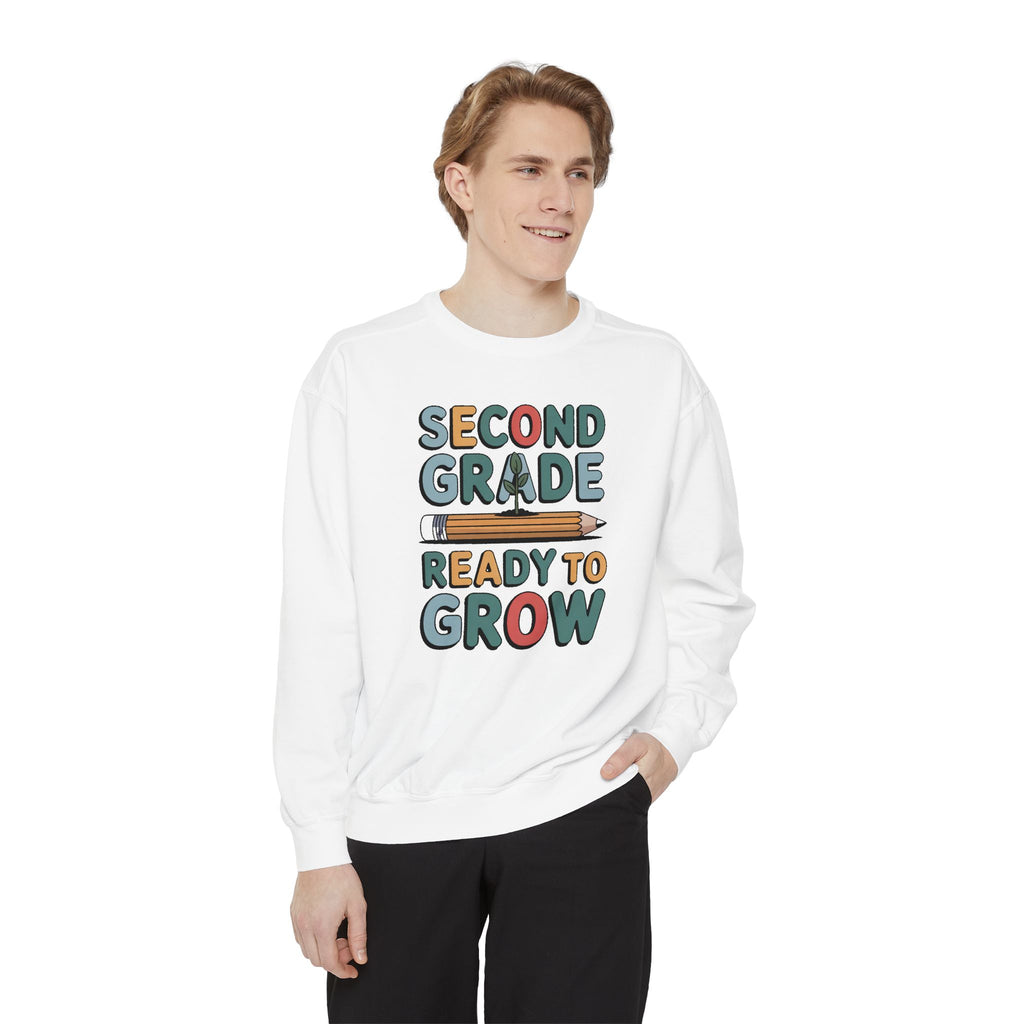 Second Grade Sweatshirt, Ready To Grow Back To School Shirt, Second Grader Gift, First Day Of School Crewneck, Cute Student Sweatshirt