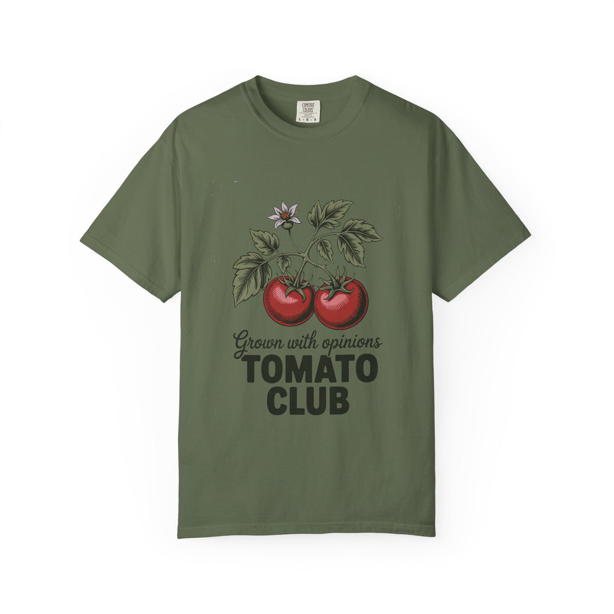 Gardener T-Shirt, Grown With Opinions Tomato Club, Funny Gardening Gift, Tomato Lover Tee, Vegetable Garden Shirt, Hobby Gift For Gardener