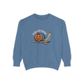 Slow And Spooky Snail Sweatshirt, Halloween Garden Snail Crewneck, Pumpkin Shell Vintage Engraving Tee, Spooky Season Gift