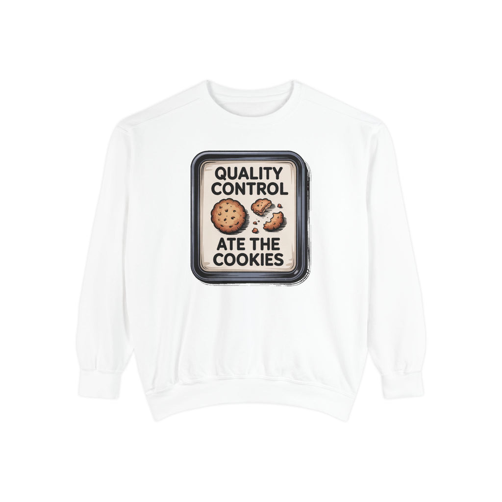 Baker Christmas Sweatshirt, Quality Control Ate The Cookies, Funny Christmas Gift For Baker, Holiday Cookie Crewneck, Funny Baking Tee
