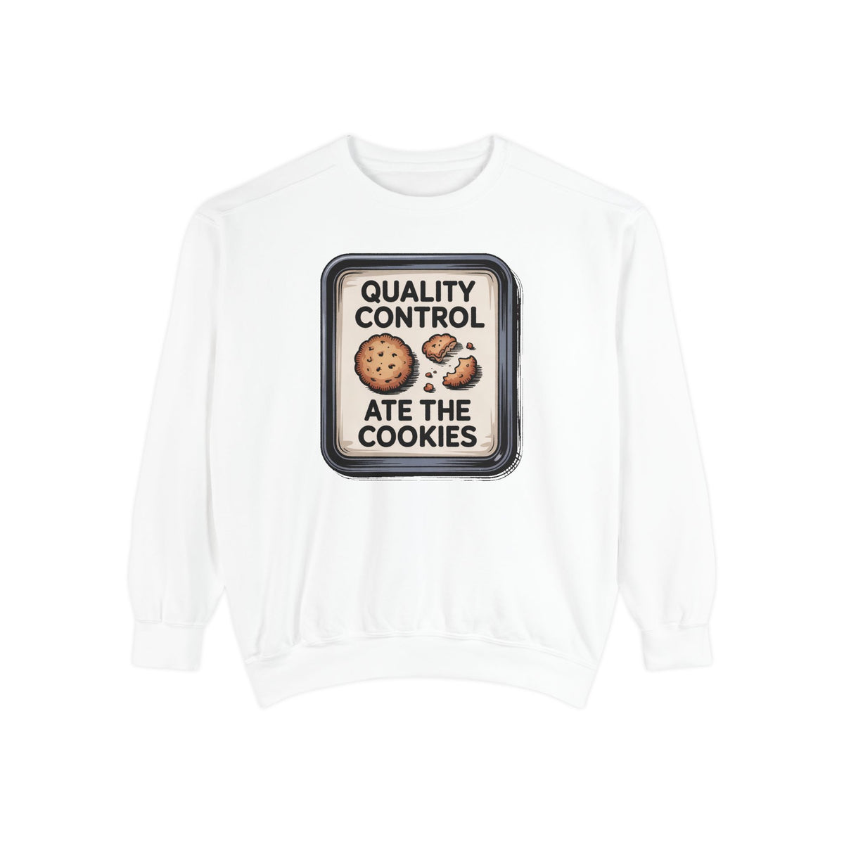 Baker Christmas Sweatshirt, Quality Control Ate The Cookies, Funny Christmas Gift For Baker, Holiday Cookie Crewneck, Funny Baking Tee