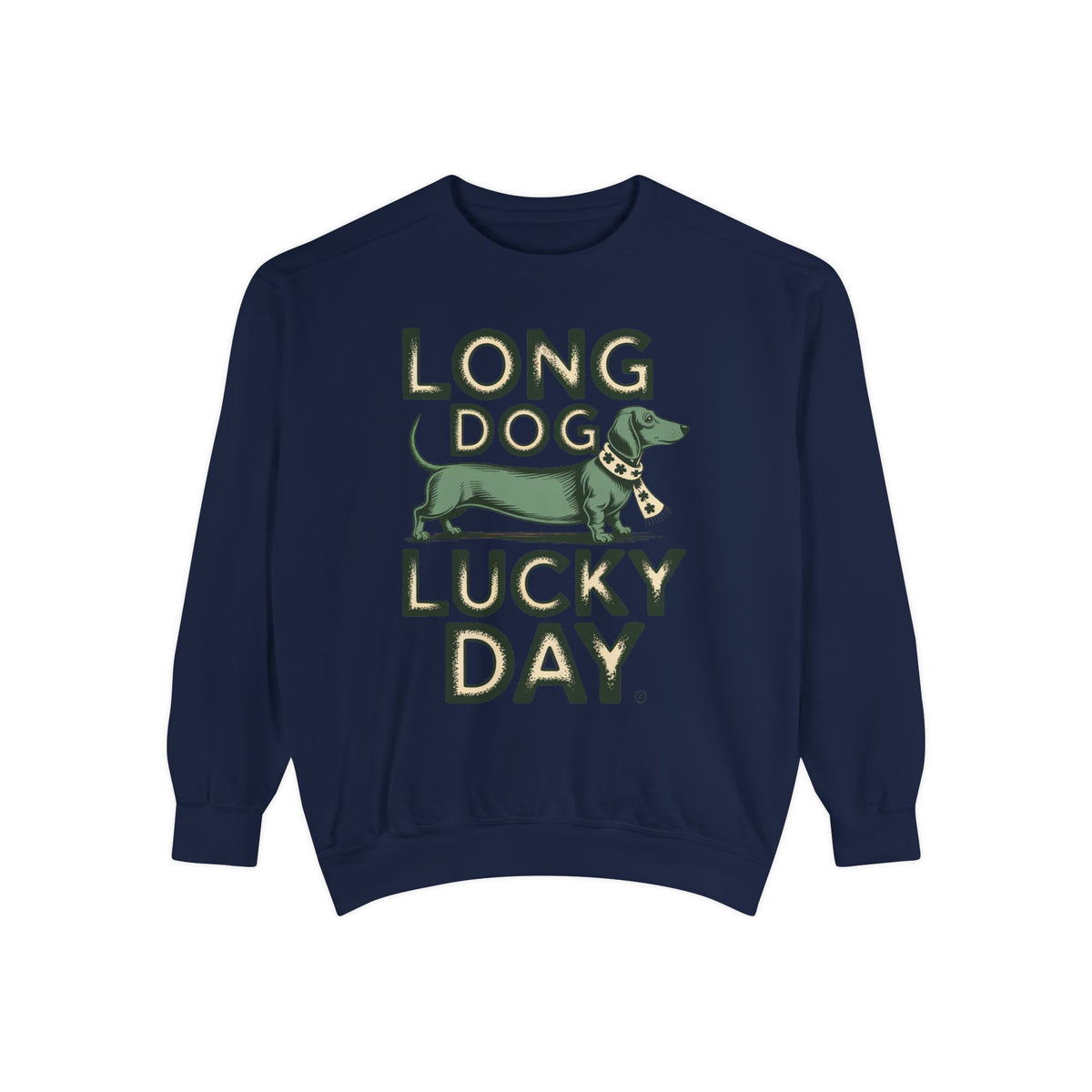 Dachshund Sweatshirt, St Patrick's Day Gift For Dog Owner, Long Dog Lucky Day Crewneck, Wiener Dog Lover Gift, Funny Dachshund Shirt