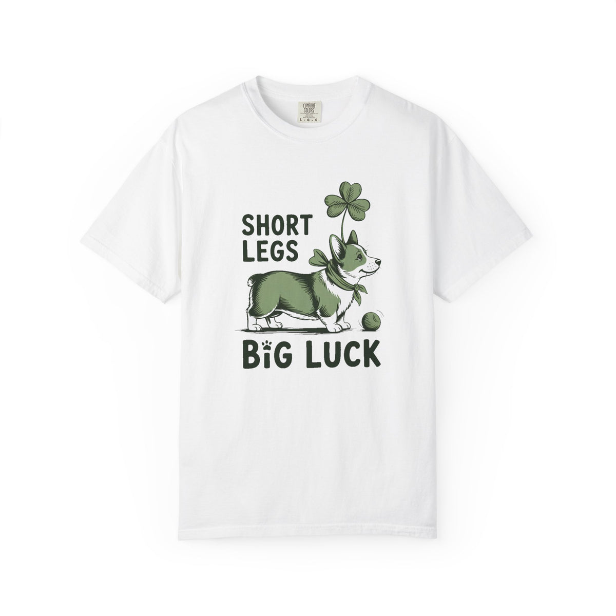 Corgi Owner Shirt, St Patrick's Day Shirt, Short Legs Big Luck Corgi Tee, Funny Corgi Gift, St Paddy's Day Dog Lover Shirt, Lucky Corgi Mom…