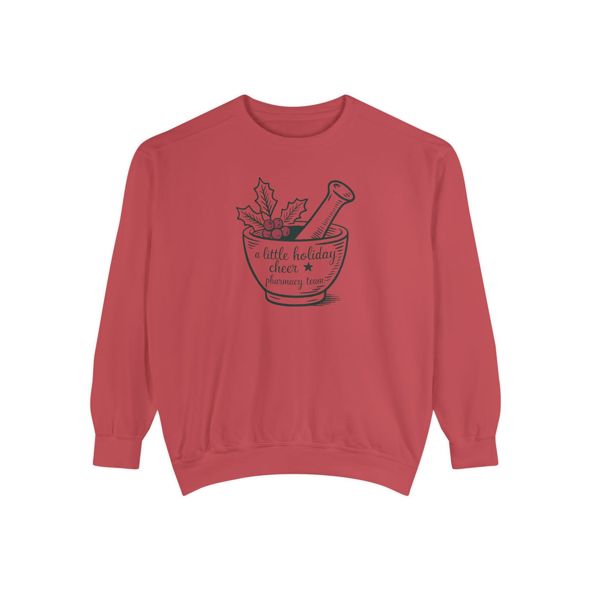 Pharmacy Team Sweatshirt, Christmas Gift For Pharmacist, A Little Holiday Cheer Crewneck, Pharmacy Christmas Crew Shirt, Pharm Tech Holiday…