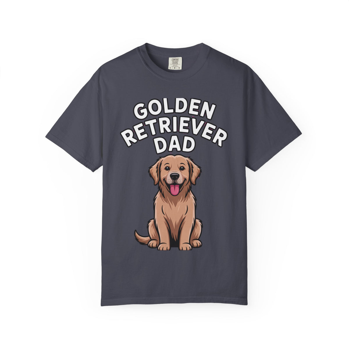 Golden Retriever Dad Shirt, Funny Dog Dad T-Shirt, Golden Retriever Owner Gift, Cute Cartoon Dog Tee, Dog Lover Shirt for Men