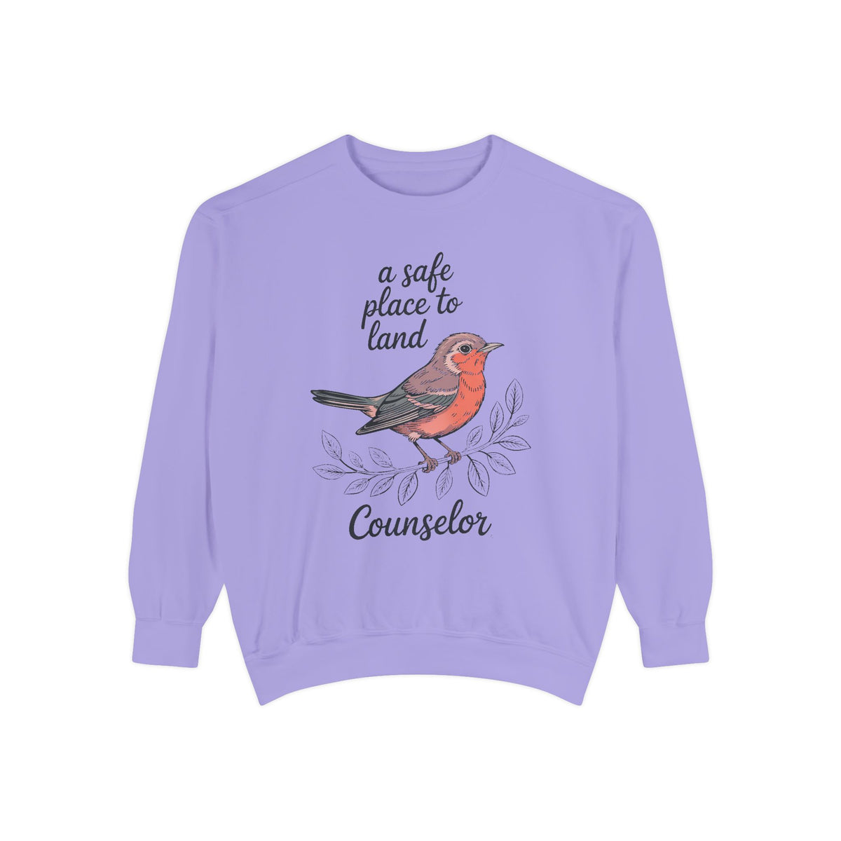 School Counselor Sweatshirt, A Safe Place To Land, Counselor Appreciation Gift, Teacher Appreciation Crewneck, Counselor Week Sweatshirt, G…