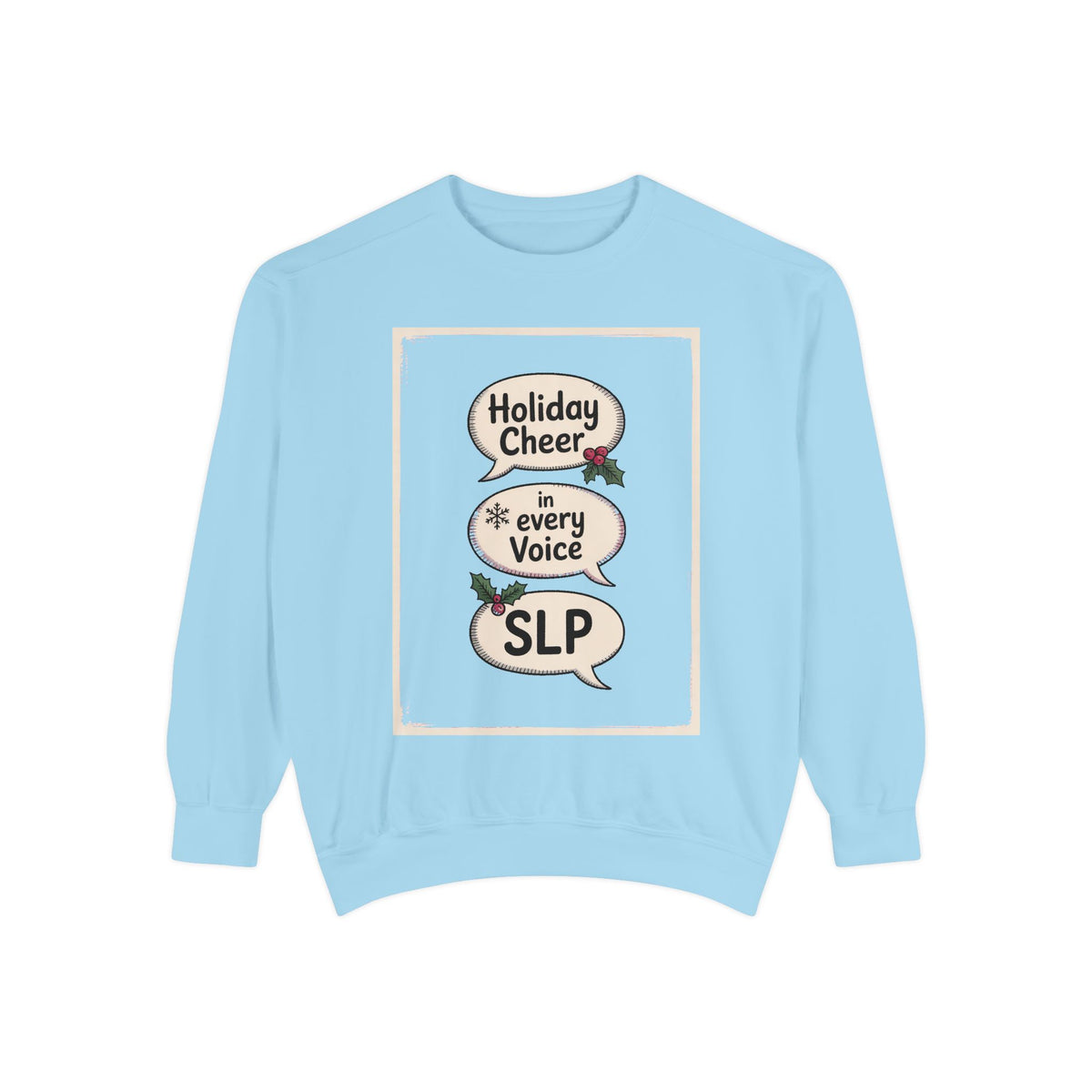 SLP Christmas Sweatshirt, Holiday Cheer In Every Voice, Speech Language Pathologist Gift, SLP Crew Christmas Shirt, Speech Therapist Holida…