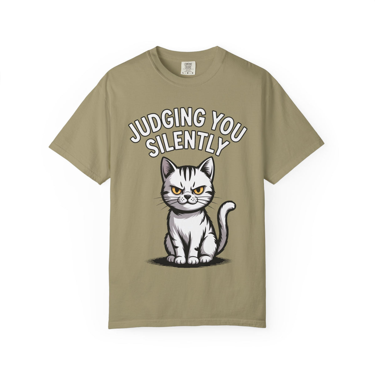 Judging You Silently Cat Shirt, Funny Sarcastic Cat T-Shirt, Cute Unimpressed Cat Lover Gift, Snarky Cat Graphic Tee