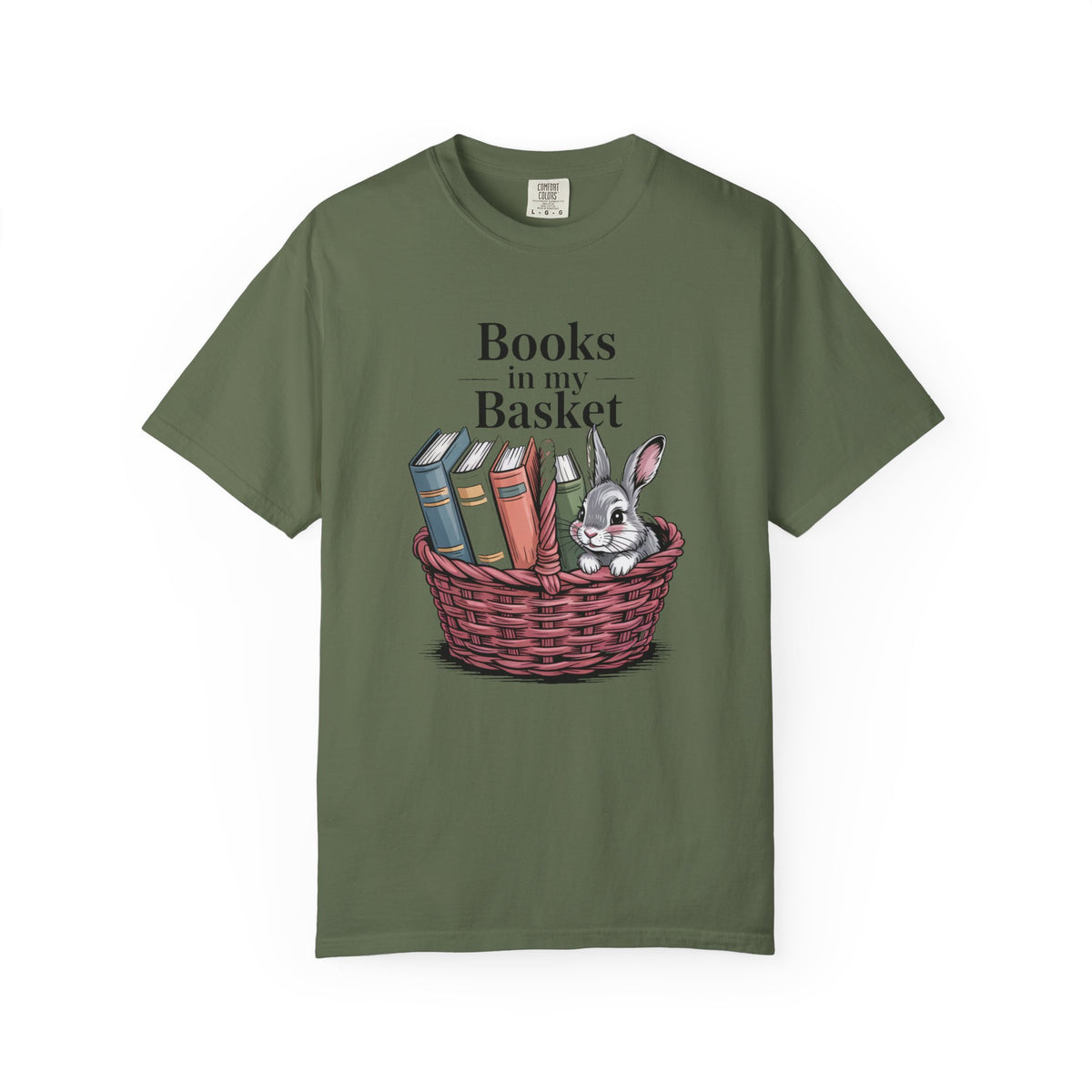 Book Lover Easter Shirt, Books In My Basket Tee, Easter Gift For Readers, Bunny Book Lover Shirt, Reading Lover Easter Gift, Spring Basket…