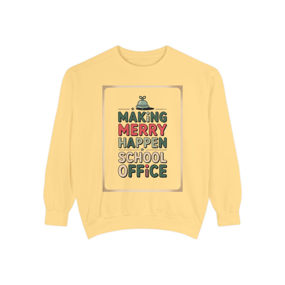 School Office Sweatshirt, Making Merry Happen Christmas Crew, School Office Staff Gift, Christmas Profession Crewneck, Office Team Holiday…