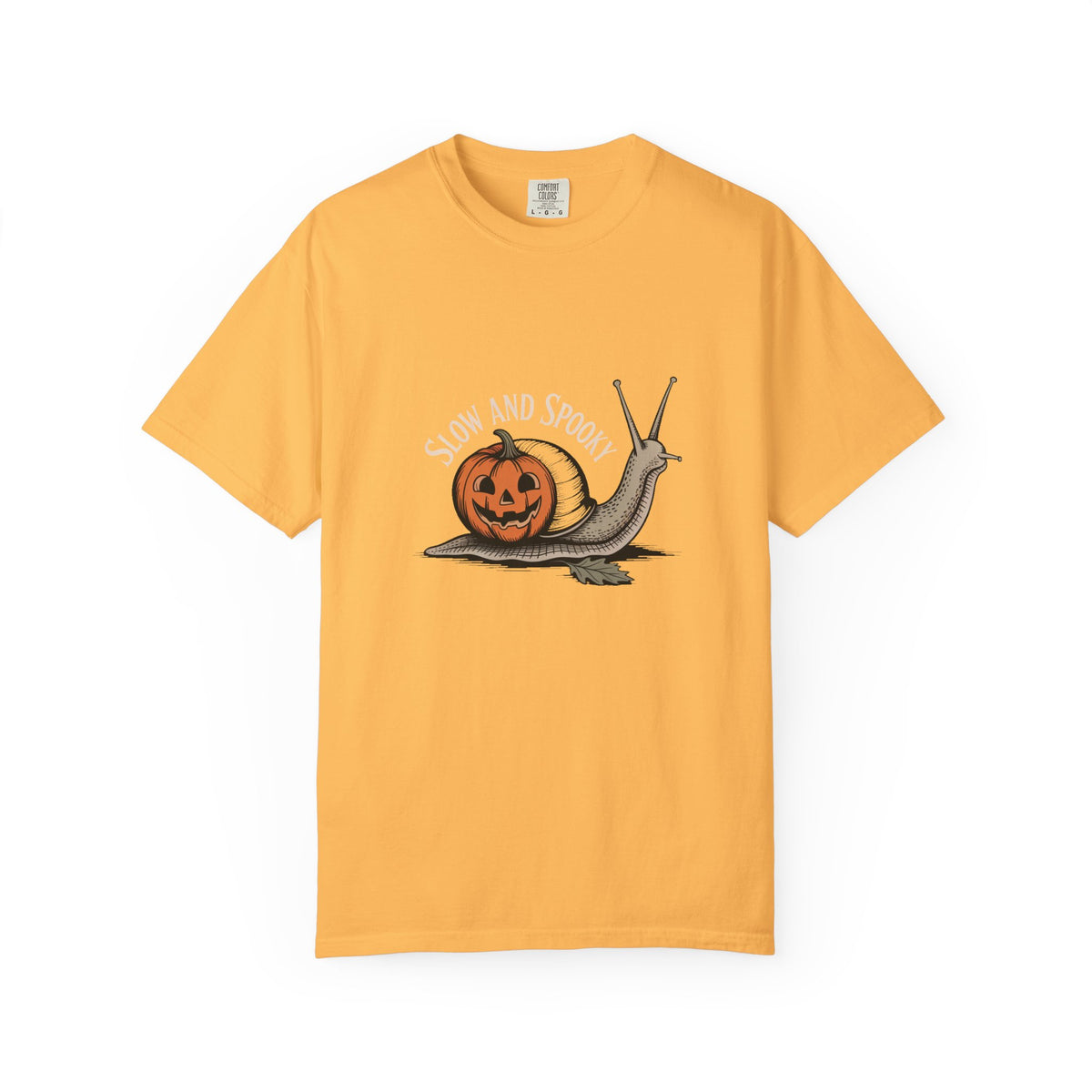 Slow And Spooky Snail Halloween Shirt, Vintage Pumpkin Snail T-Shirt, Cottagecore Halloween Tee, Funny Autumn Nature Gift