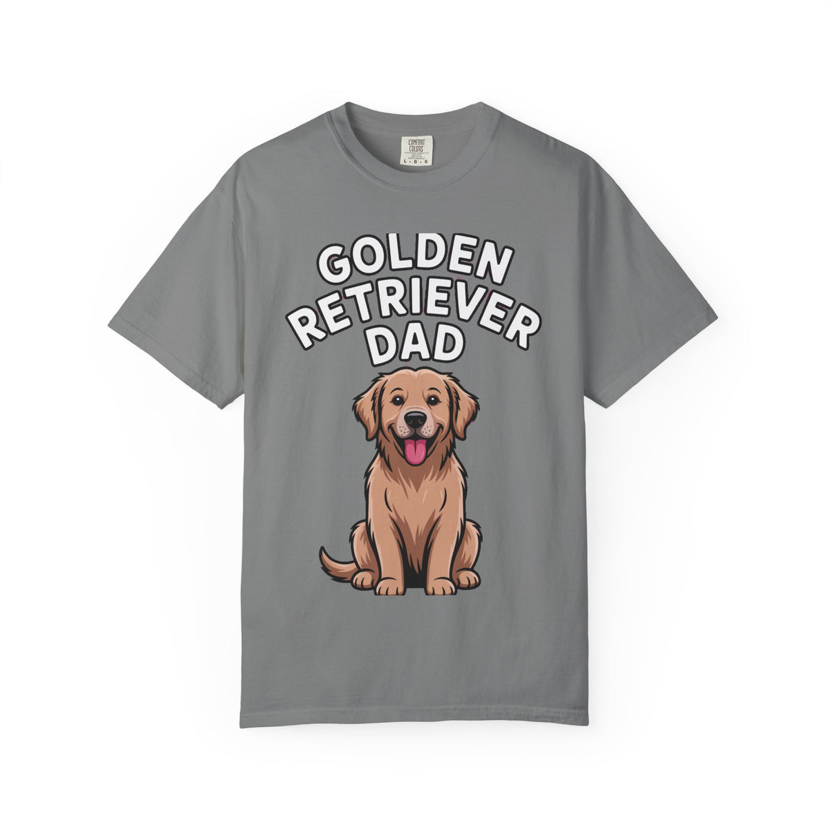 Golden Retriever Dad Shirt, Funny Dog Dad T-Shirt, Golden Retriever Owner Gift, Cute Cartoon Dog Tee, Dog Lover Shirt for Men