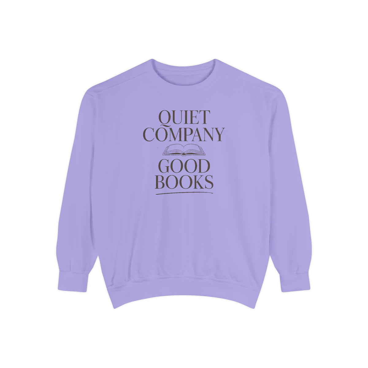 Introvert Reader Sweatshirt, Quiet Company Good Books Crewneck, Book Lover Gift, Reading Hobby Sweatshirt, Bookish Gift For Introverts