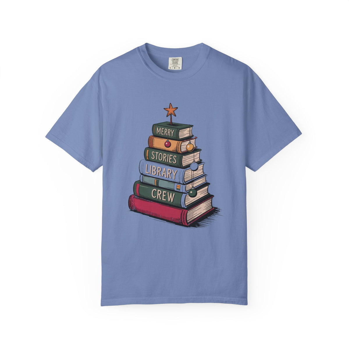 Librarian Christmas Shirt, Merry Stories Library Crew Tee, Christmas Gift For Librarian, Library Staff Christmas Crew Shirt, Book Lover Hol…