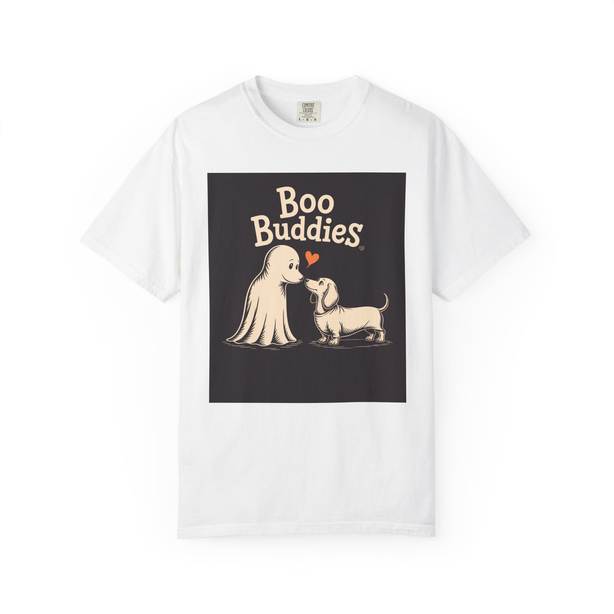Boo Buddies Halloween Shirt, Ghost And Dachshund T-Shirt, Cute Dog Ghost Halloween Tee, Spooky Season Dog Lover Gift