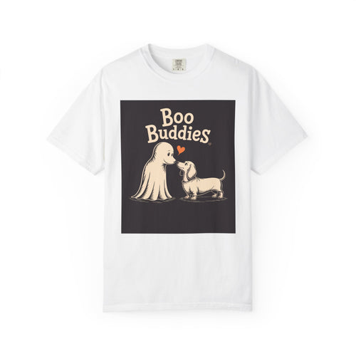 Boo Buddies Halloween Shirt, Ghost And Dachshund T-Shirt, Cute Dog Ghost Halloween Tee, Spooky Season Dog Lover Gift