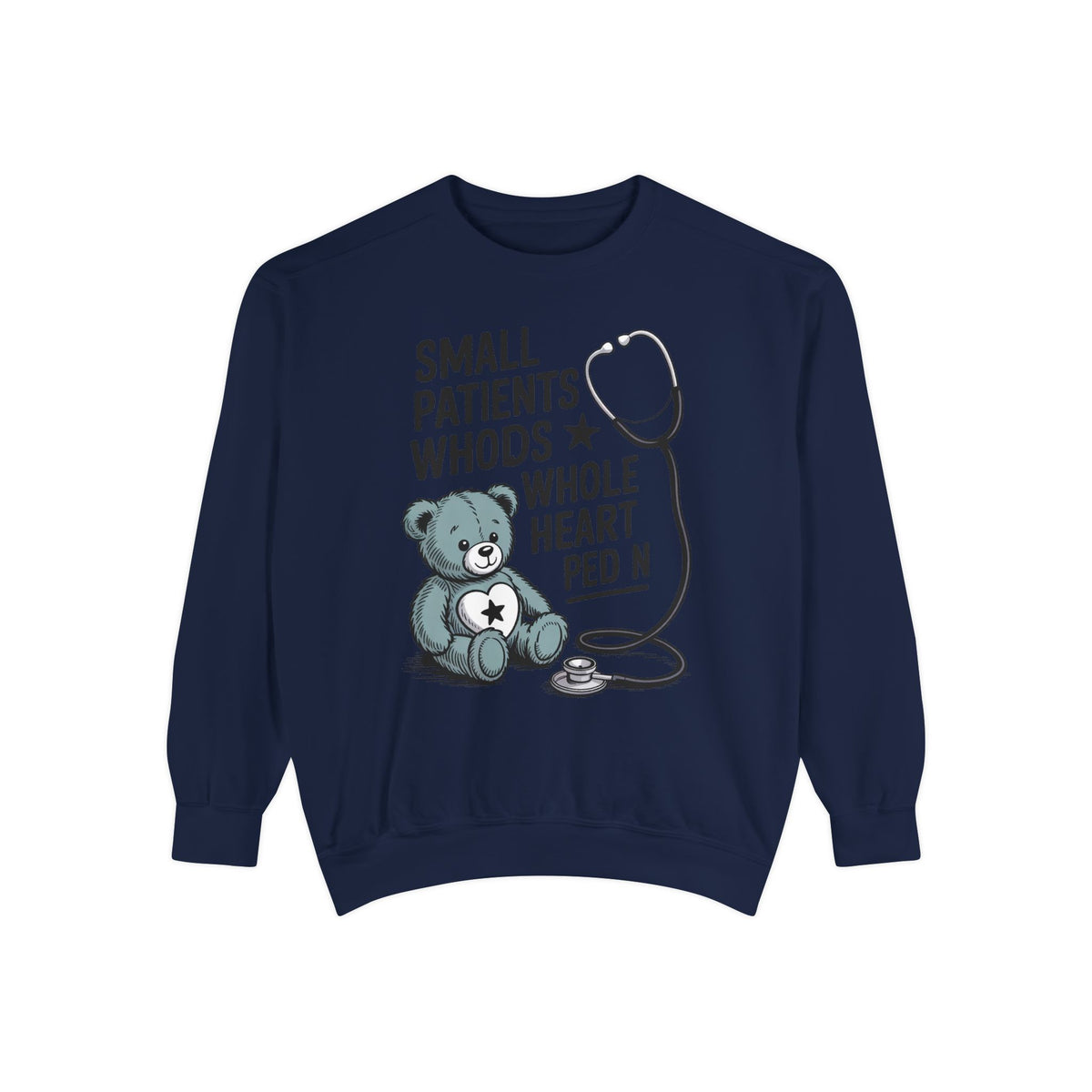 Peds RN Sweatshirt, Pediatric Nurse Gift, Small Patients Whole Heart Crewneck, Nurse Retirement Gift, Pediatric Nurse Appreciation Sweatshi…