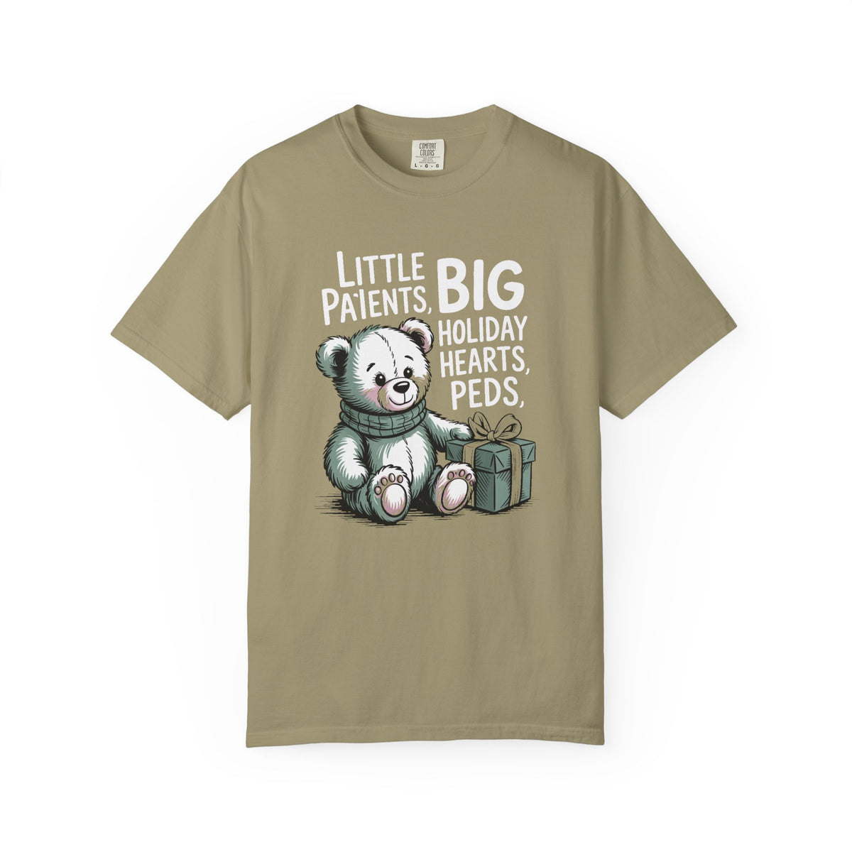 Pediatric Nurse Shirt, Peds Crew Christmas Gift, Little Patients Big Holiday Hearts Tee, Nurse Christmas Crew Shirt, PEDS Holiday Gift For…