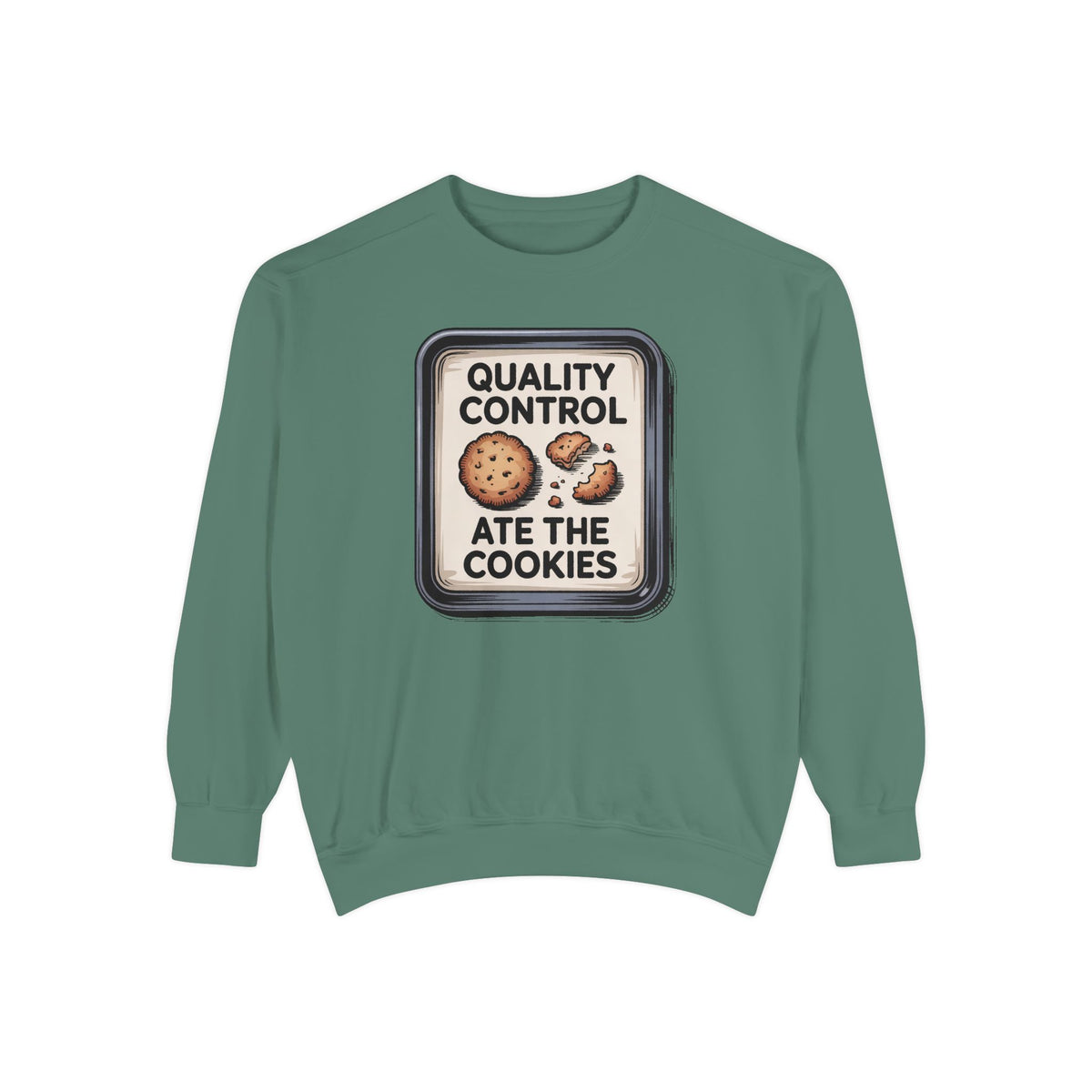 Baker Christmas Sweatshirt, Quality Control Ate The Cookies, Funny Christmas Gift For Baker, Holiday Cookie Crewneck, Funny Baking Tee