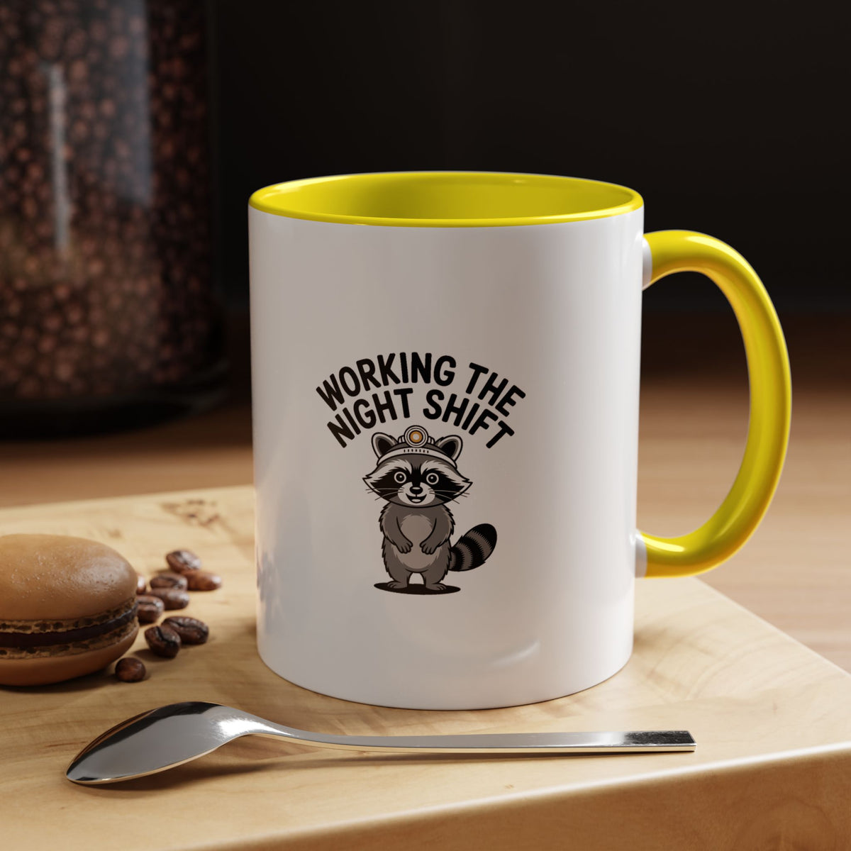 Raccoon Night Shift Mug, Funny Raccoon Coffee Mug, Night Owl Gift, Cute Trash Panda Mug, Nurse Shift Worker Gift Mug