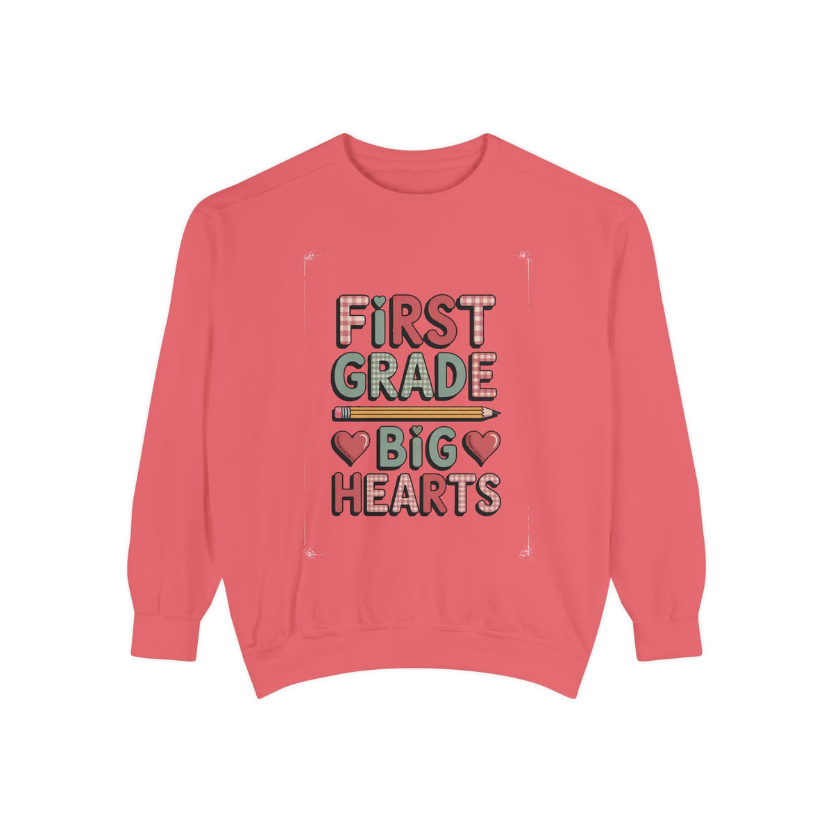 First Grade Teacher Sweatshirt, Big Hearts Valentine's Day Shirt, 1st Grade Teacher Valentine Gift, Teacher Appreciation Crewneck, Cute Val…