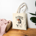 Just Hanging Around Opossum Tote Bag, Vintage Halloween Possum Canvas Bag, Funny Fall Tote, Spooky Season Gift