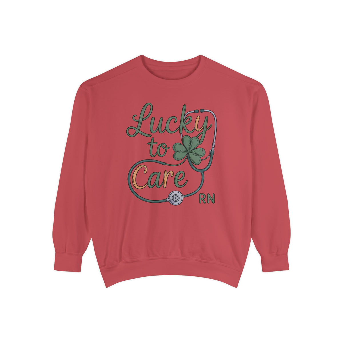 RN Nurse Sweatshirt, St Patrick's Day Gift For Nurse, Lucky To Care Crewneck, Nurse St Patricks Day Shirt, Shamrock Nurse Gift, RN Tee