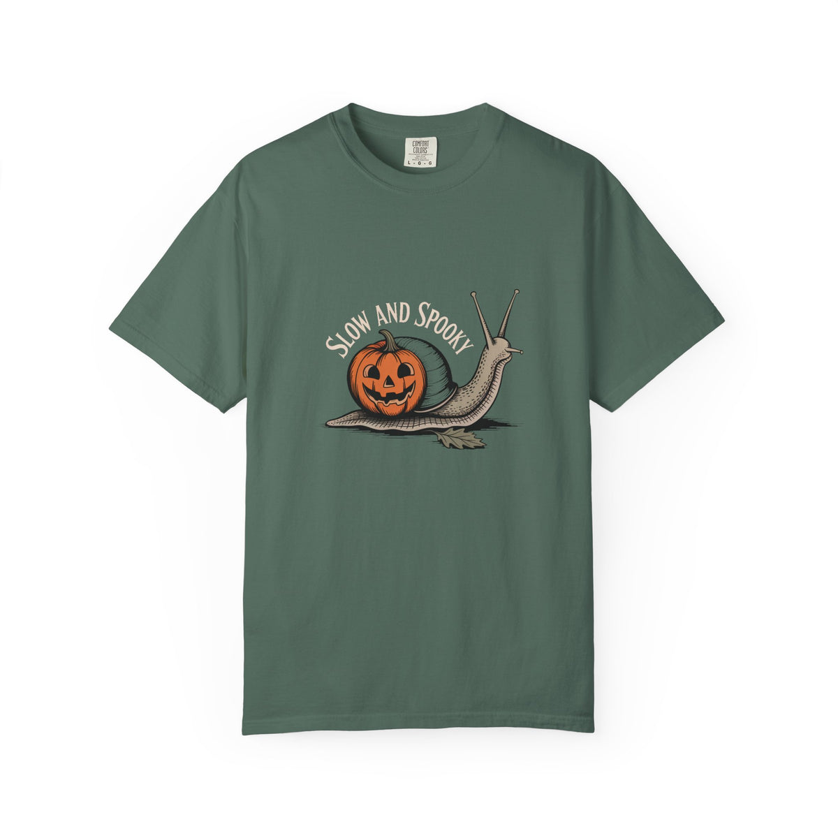 Slow And Spooky Snail Halloween Shirt, Vintage Pumpkin Snail T-Shirt, Cottagecore Halloween Tee, Funny Autumn Nature Gift