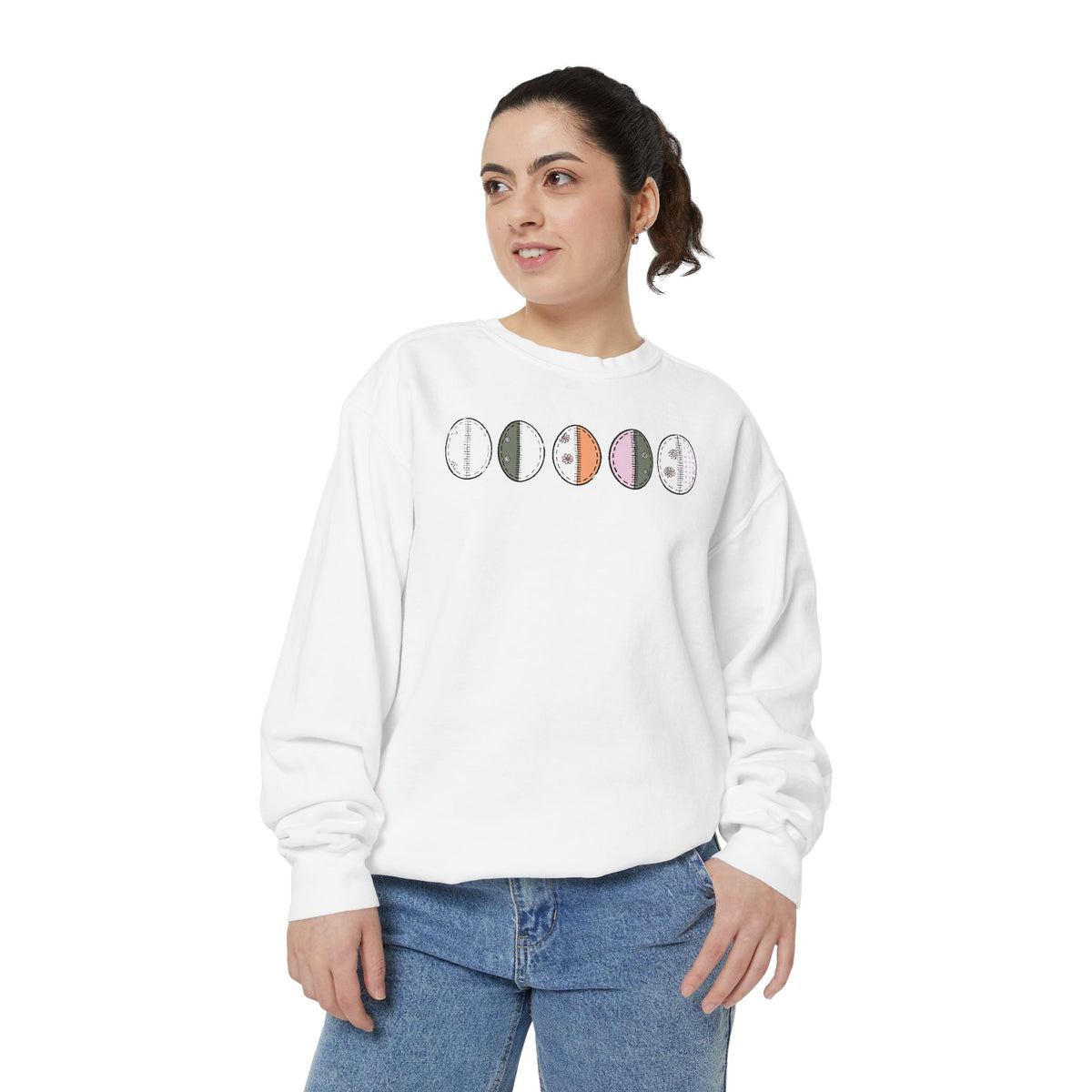 Quilter Easter Sweatshirt, Patchwork Egg Gift For Quilting Lover, Easter Quilt Crewneck, Cute Easter Gift For Quilter, Spring Sweatshirt