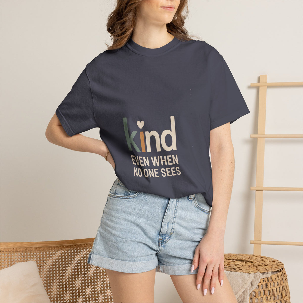 Be Kind Shirt, Kindness Gift For Her, Faith Based T-Shirt, Inspirational Christian Tee, Positive Message Shirt, Kind Even When No One Sees…