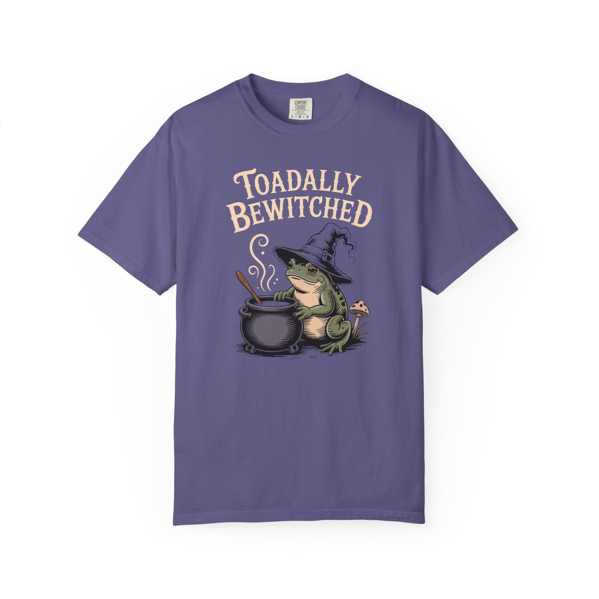 Toadally Bewitched Halloween Shirt, Cute Witch Toad T-Shirt, Vintage Storybook Frog Tee, Spooky Season Cottagecore Gift