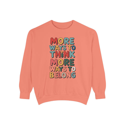 Autism Acceptance Sweatshirt, More Ways To Think Crewneck, Neurodiversity Awareness Gift, Autism Support Sweater, Infinity Loop Design, Inc…