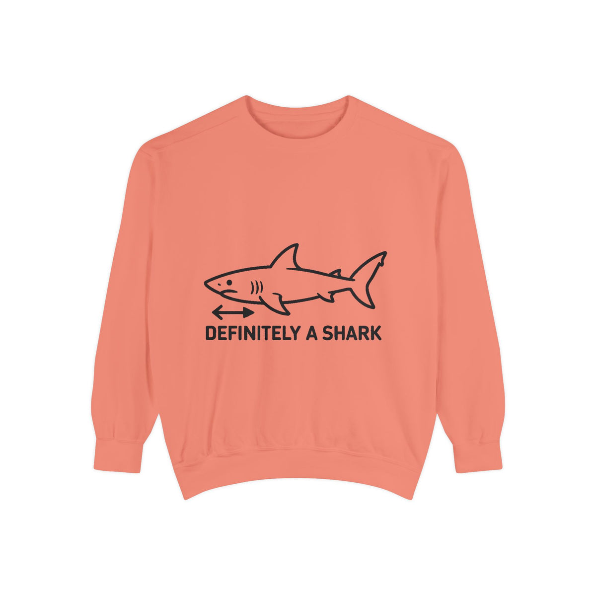 Definitely A Shark Diagram Sweatshirt, Funny Meme Crewneck, Deadpan Textbook Diagram Shirt, Shark Lover Gift, Sarcastic Sweatshirt