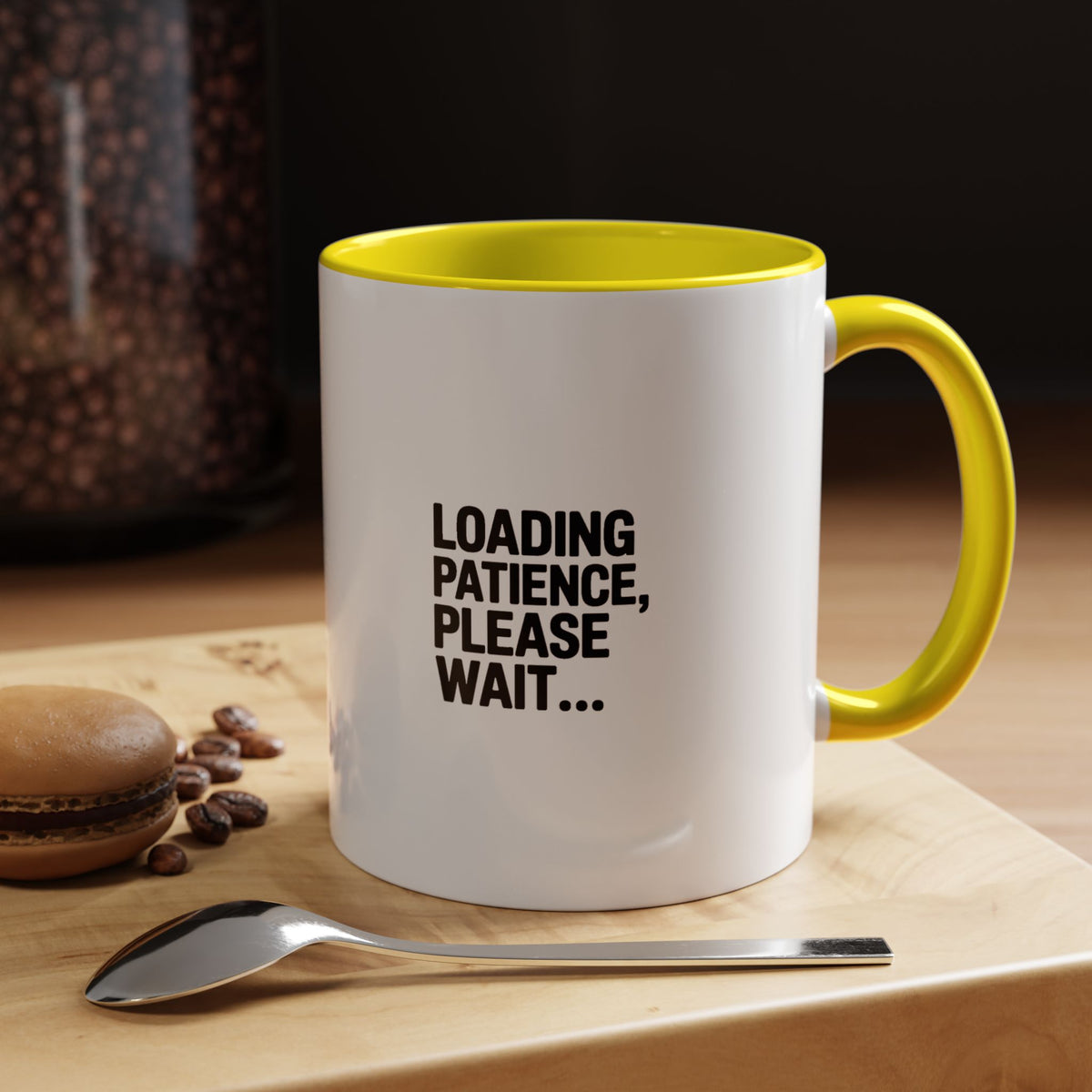 Loading Patience Please Wait Mug, Funny Sarcastic Coffee Cup, Bold Typography Mug, Patience Loading Gift, Introvert Humor Mug