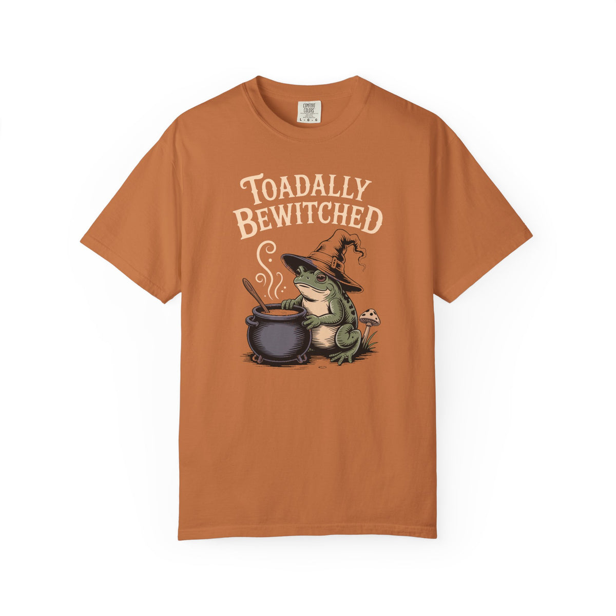 Toadally Bewitched Halloween Shirt, Cute Witch Toad T-Shirt, Vintage Storybook Frog Tee, Spooky Season Cottagecore Gift