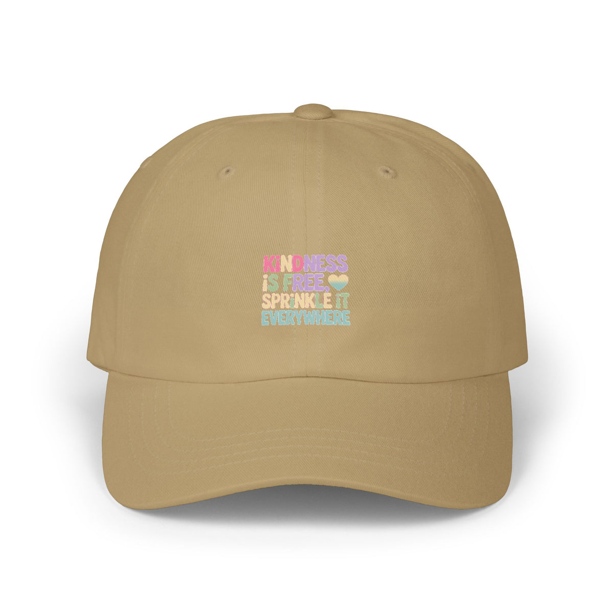 Kindness Is Free Dad Cap, Sprinkle It Everywhere Embroidered Hat, Positive Message Cap, Inspirational Gift for Her Him