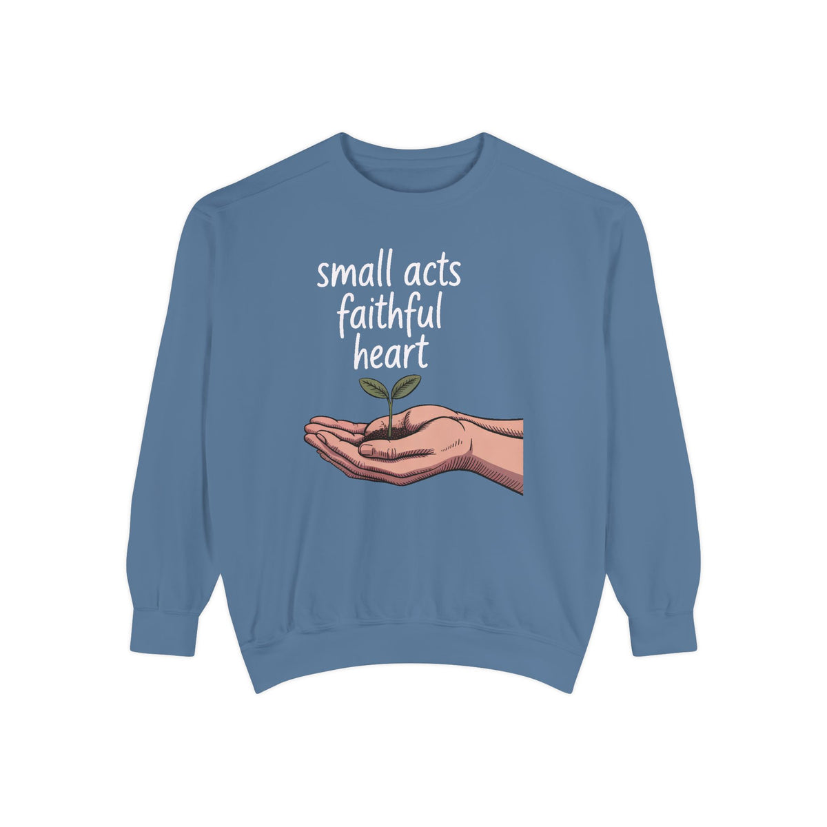 Church Volunteer Sweatshirt, Small Acts Faithful Heart Crewneck, Faith Based Gift For Volunteer, Christian Positive Message Pullover, Minis…
