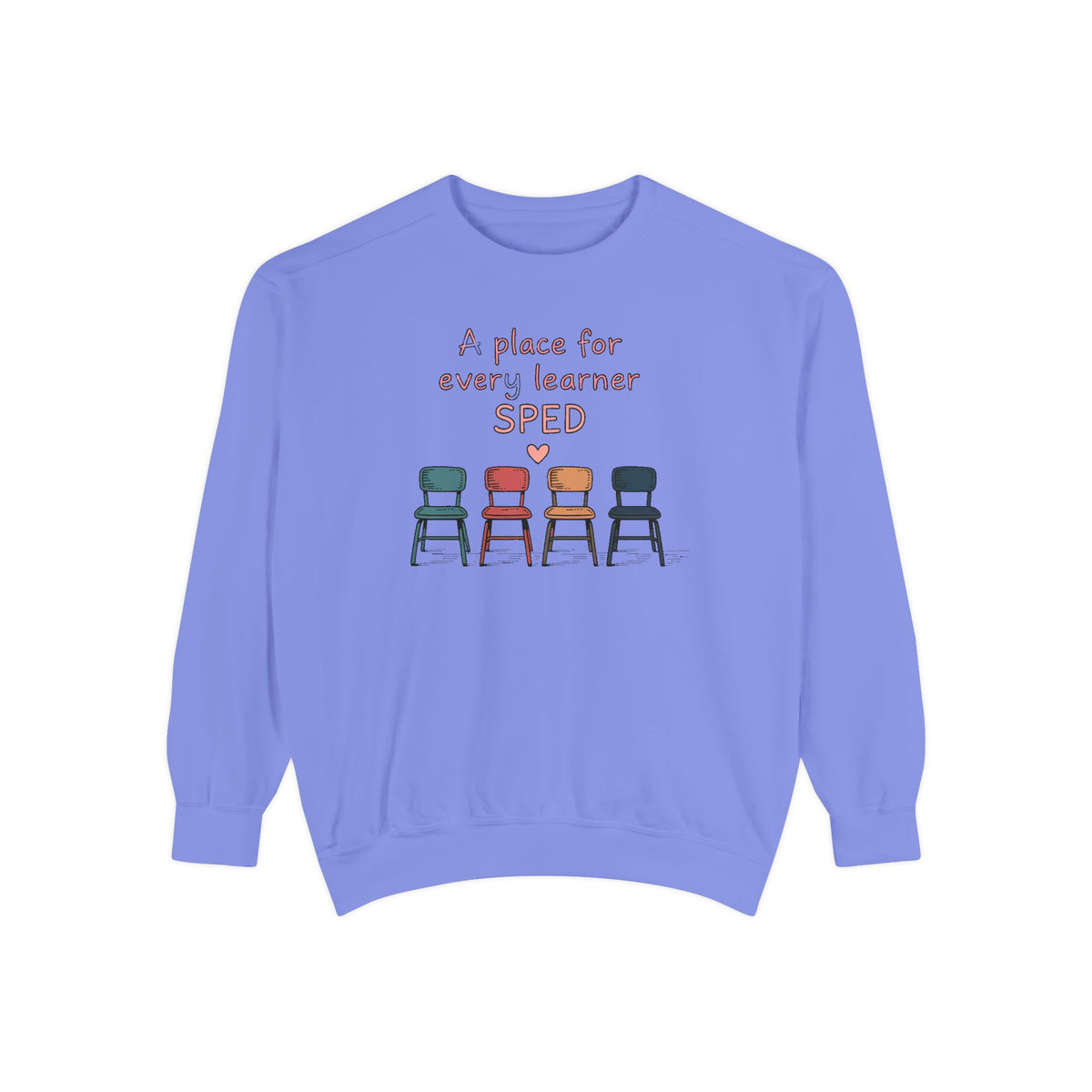 SPED Teacher Sweatshirt, A Place For Every Learner, Back To School Gift For Special Education Teacher, Inclusion Classroom Tee