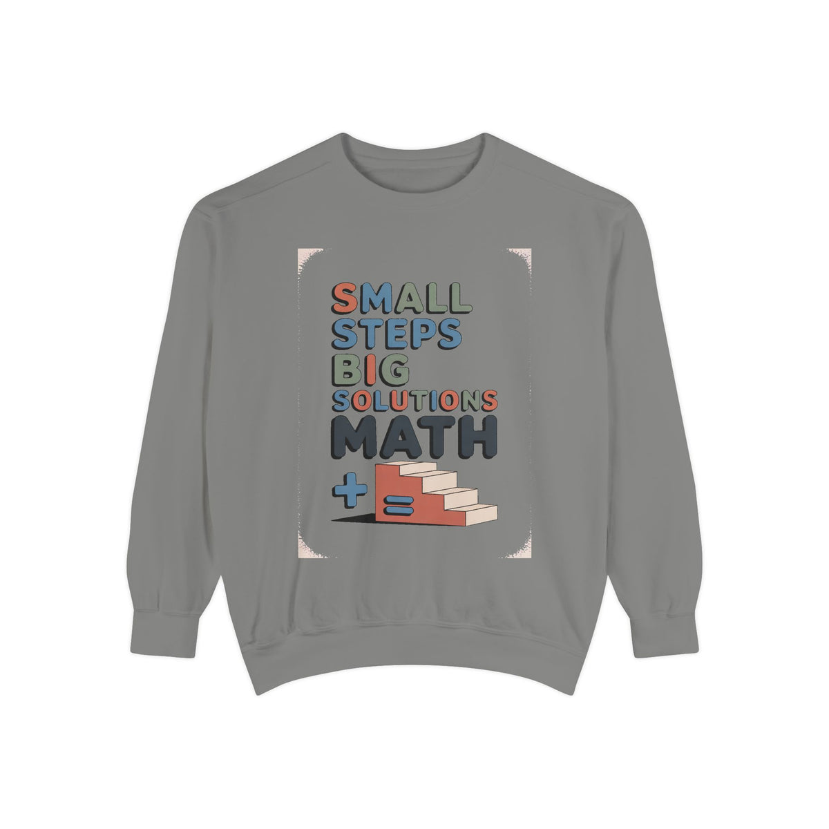 Math Teacher Sweatshirt, Small Steps Big Solutions Crewneck, Math Teacher Retirement Gift, Funny Math Teacher Sweater, Teacher Appreciation…